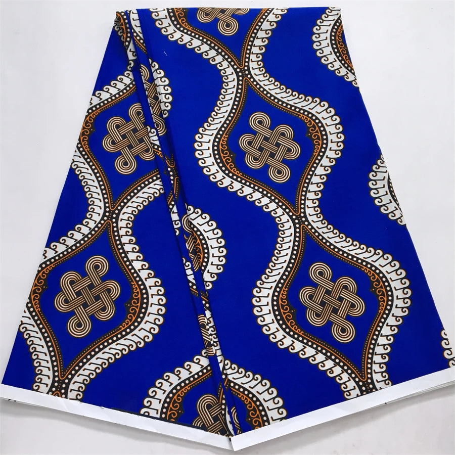 African Wax Fabric 2024 High Quality Nigeria Ankara Wax Fabric Ghana Style Print For Women DIY Cloth Dresses Sewing Materials