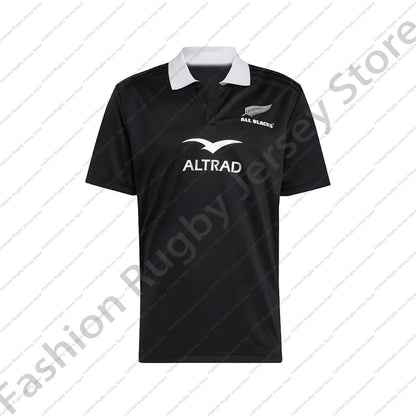 All Blacks 24/25 Supporters Rugby Jersey Clothes Men Kids Children T Shirt Team Sportswear Tee Teenager Away Top Polo Home Hot