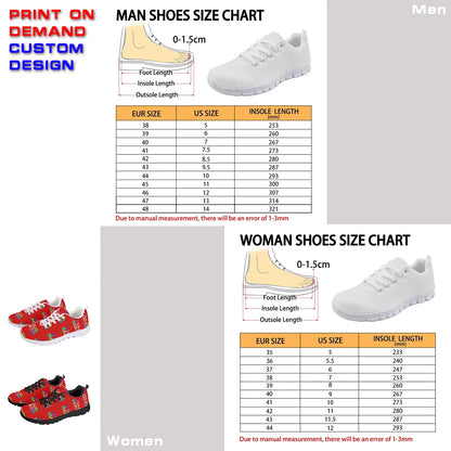 Custom Sneakers Canvas Flat Leather Boots Running Shoes Woman Man Print On Demand Image Design Holiday Matching DIY Dropshipping