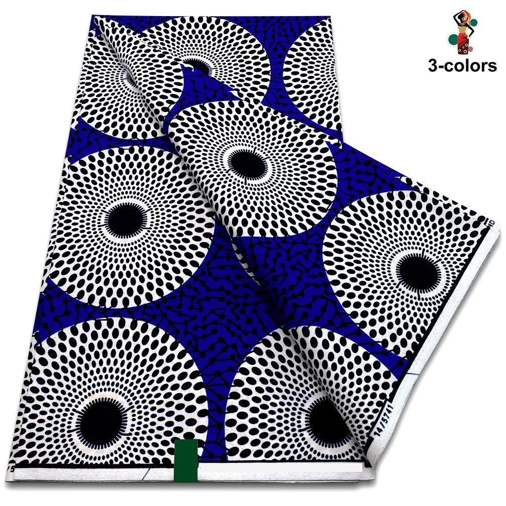 Ankara Wax Fabric High Quality African Wax Print Fabric 100% Cotton Soft Guaranteed Veritable Real Dutch Pagne for Dresses