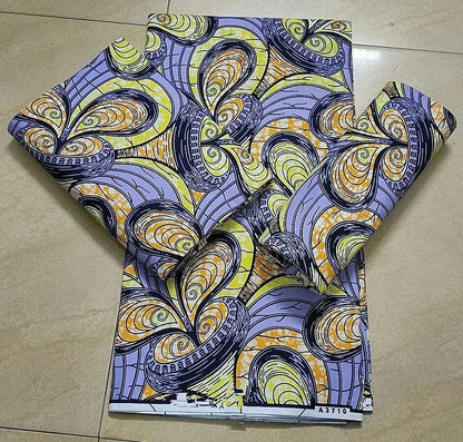 African Wax Fabric 6Yard Ankara Fabric 2022 New African Fabric Print 100% polyester Pagne African Wax For Wedding Dress Sewing