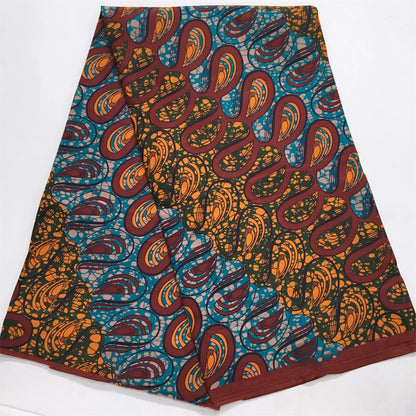 African Wax Fabric 2024 High Quality Nigeria Ankara Wax Fabric Ghana Style Print For Women DIY Cloth Dresses Sewing Materials