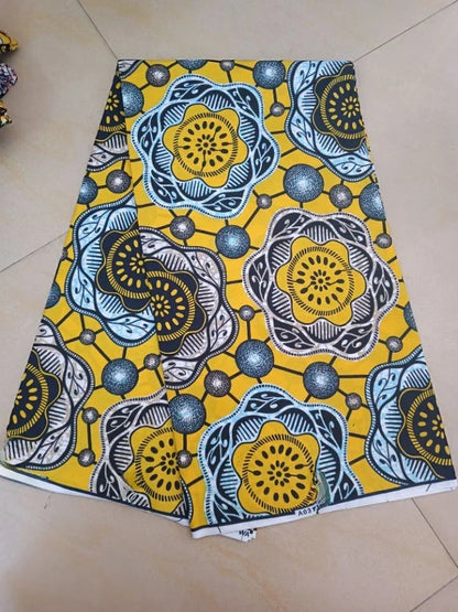 African Wax Fabric 6Yard Ankara Fabric 2022 New African Fabric Print 100% polyester Pagne African Wax For Wedding Dress Sewing