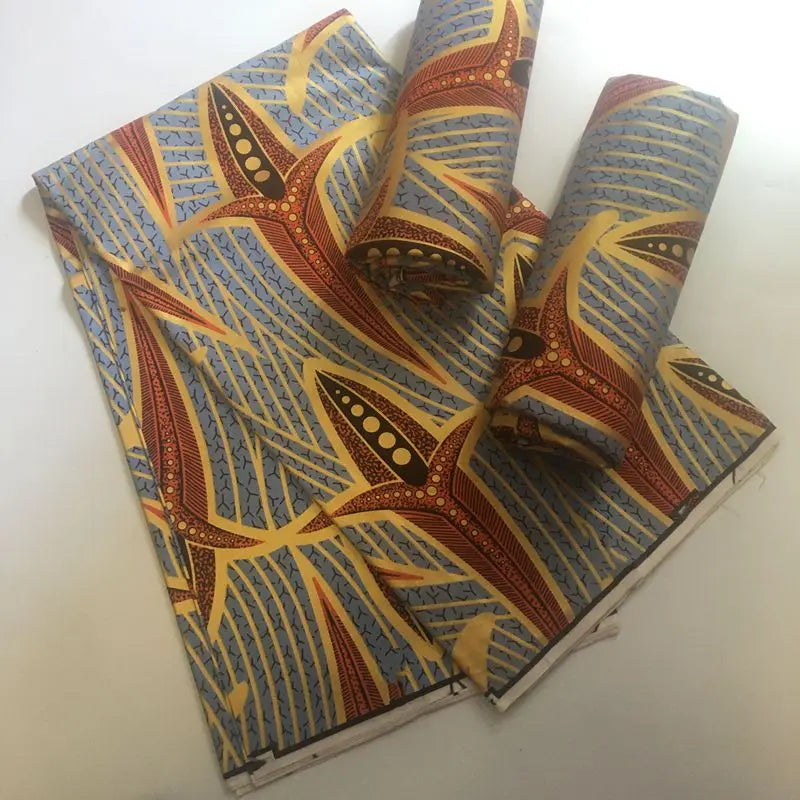 2025  African Golden Wax Fabric Cotton Stuff Rapper Batik Ankara Original High Quality New Material Pagne Maintenant