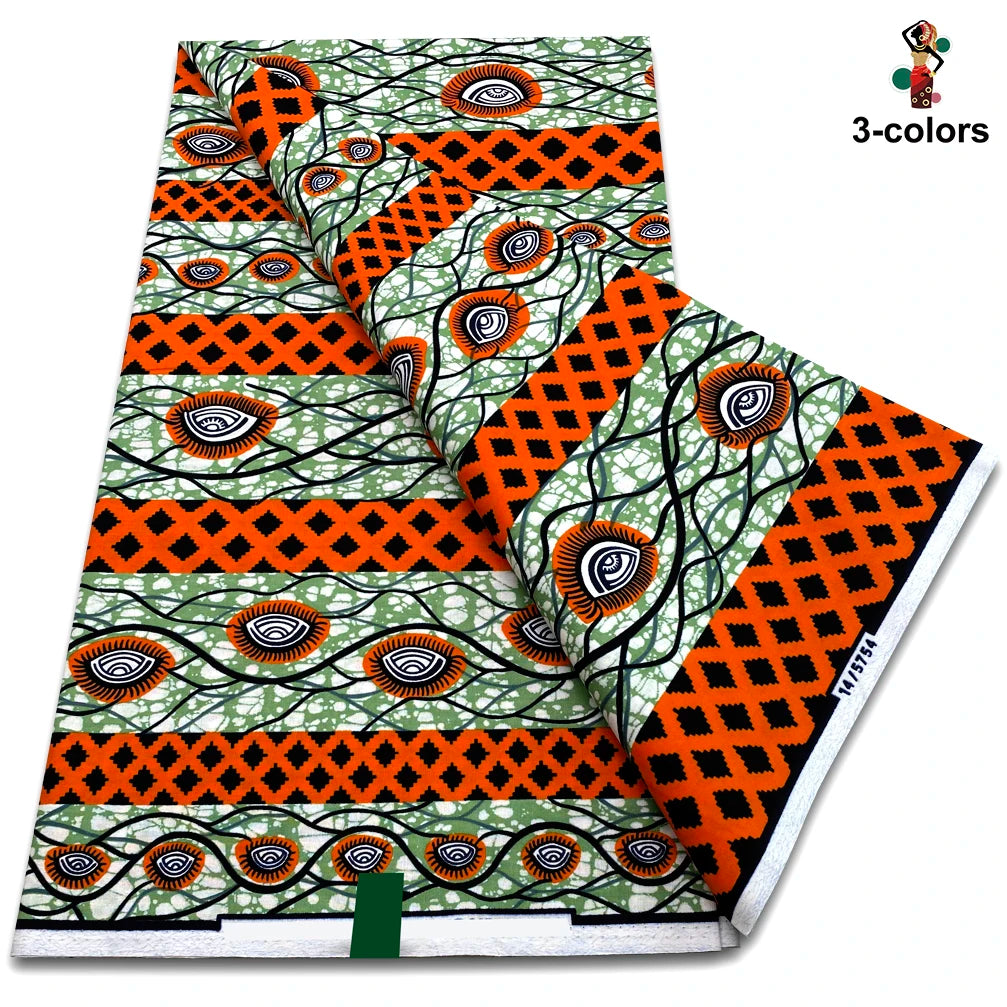 Ankara Wax Fabric High Quality African Wax Print Fabric 100% Cotton Soft Guaranteed Veritable Real Dutch Pagne for Dresses