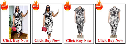 Outfits Dashiki African Dresses for Women Summer Kaftan African V-neck Polyester Plus Size Long Maxi Dress Gowns Ankara Dresses