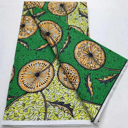 2024 Newest Nigerian Ankara African Polyester Material Wax Fabric DIY Print Sewing Tissu Textile Material For Women Dresses