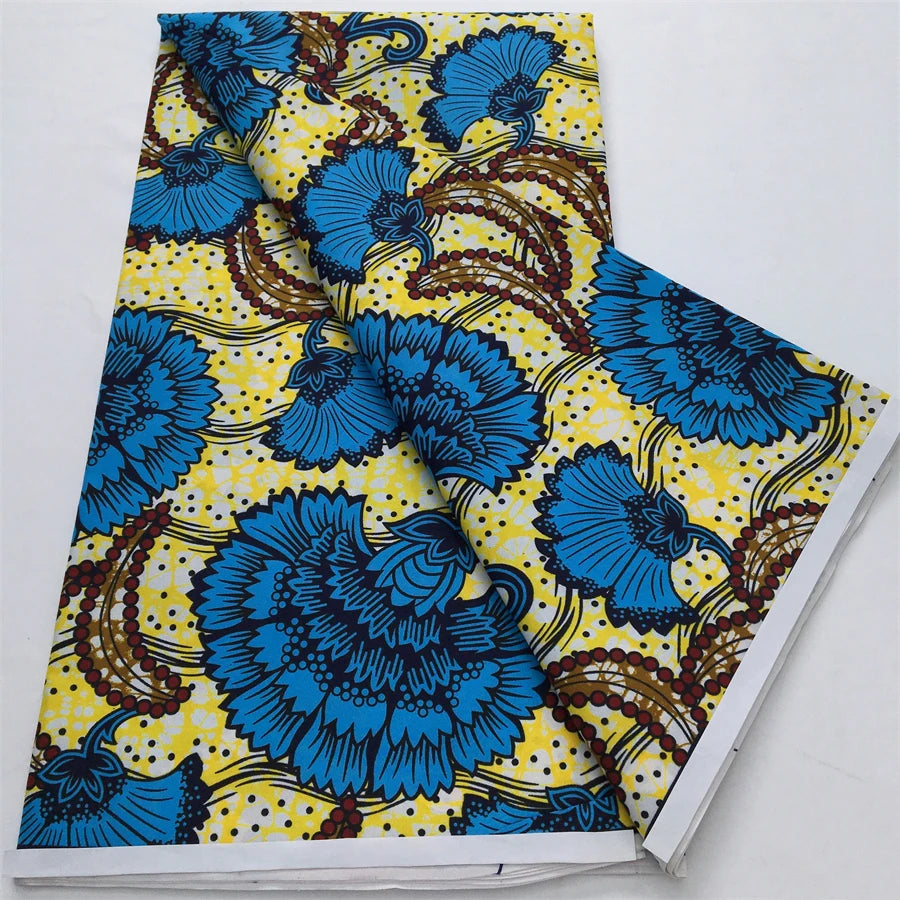 African Wax Fabric Prints 2025 New Arrivals Nigeria Wax Fabric Block Batik Dutch For Women DIY Dresses Cloth Sewing Materials