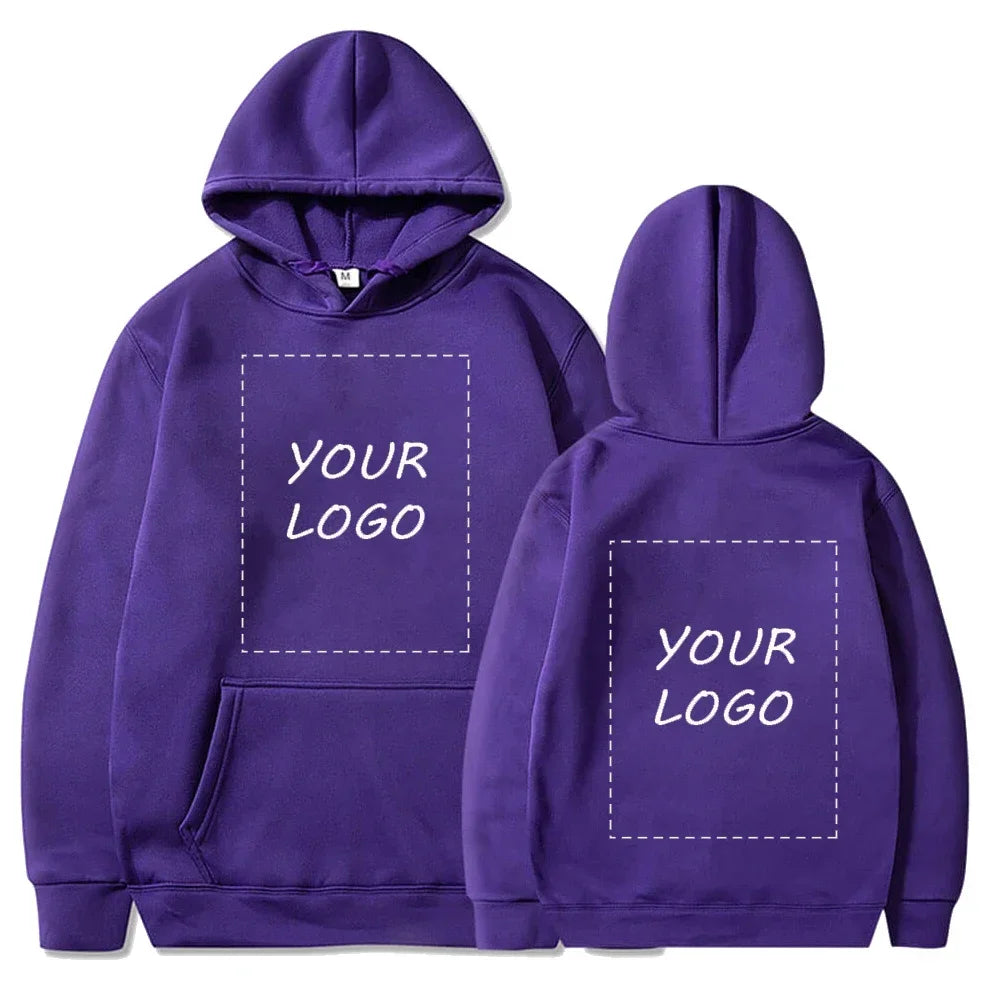 Hot Sale Custom Hoodie Sweatshirts Men Design Your Logo Fleece Hooded Clothes Women Harajuku Outerwear Y2k Size Hoody XS-3XL