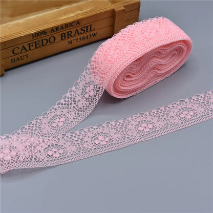 Beautiful White Lace for DIY  Ribbon Tape 40MM Lace Trim Embroidered for Sewing Decoration African Lace Fabric 10 Yards