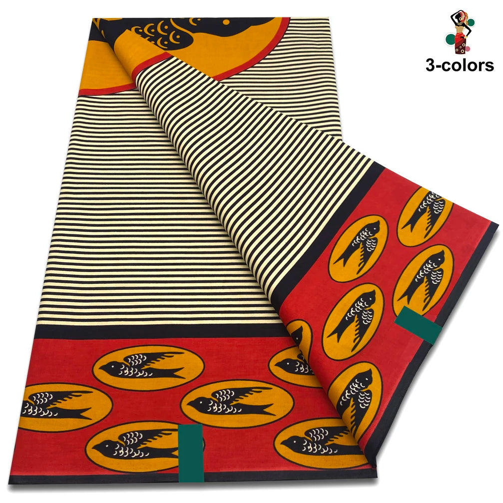 Factory Price Ankara Wax Fabric Guaranteed Veritable African Real Print Wax Fabric 100% Cotton Ghana Style Soft Pagne Sewing