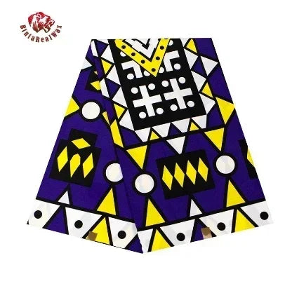 Bintarealwax African Real Wax Prints Fabric Ankara Cotton Material High Quality African Fabric For Party Dress 24FS1380