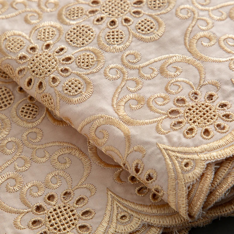 African Polish Fabrics Swiss Voile Lace In Switzerland 100% Cotton Embroidery For Men Dry Dress Lace Fabric Wedding Dress F4066