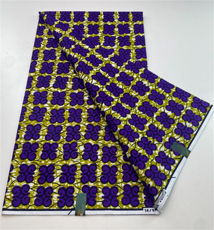 2024 African Real Wax Prints Fabric Nigerian Ankara Fashion Ghana 100% Cotton Veritable Guaranteed Original  Sewing Material