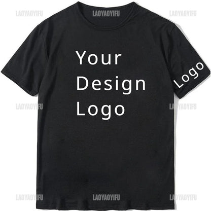 DIY Your Like Photo or Logo 11color T-shirt Customized Printed Leisure T Shirt Harajuku Women Tee Fashion Custom Men Tops Tshirt