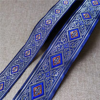 20mm-33mm 7meters Jacquard Ribbon Ethnic Lace Trim Embroidered Woven Webbing Tape For Sewing Crafting Decorative