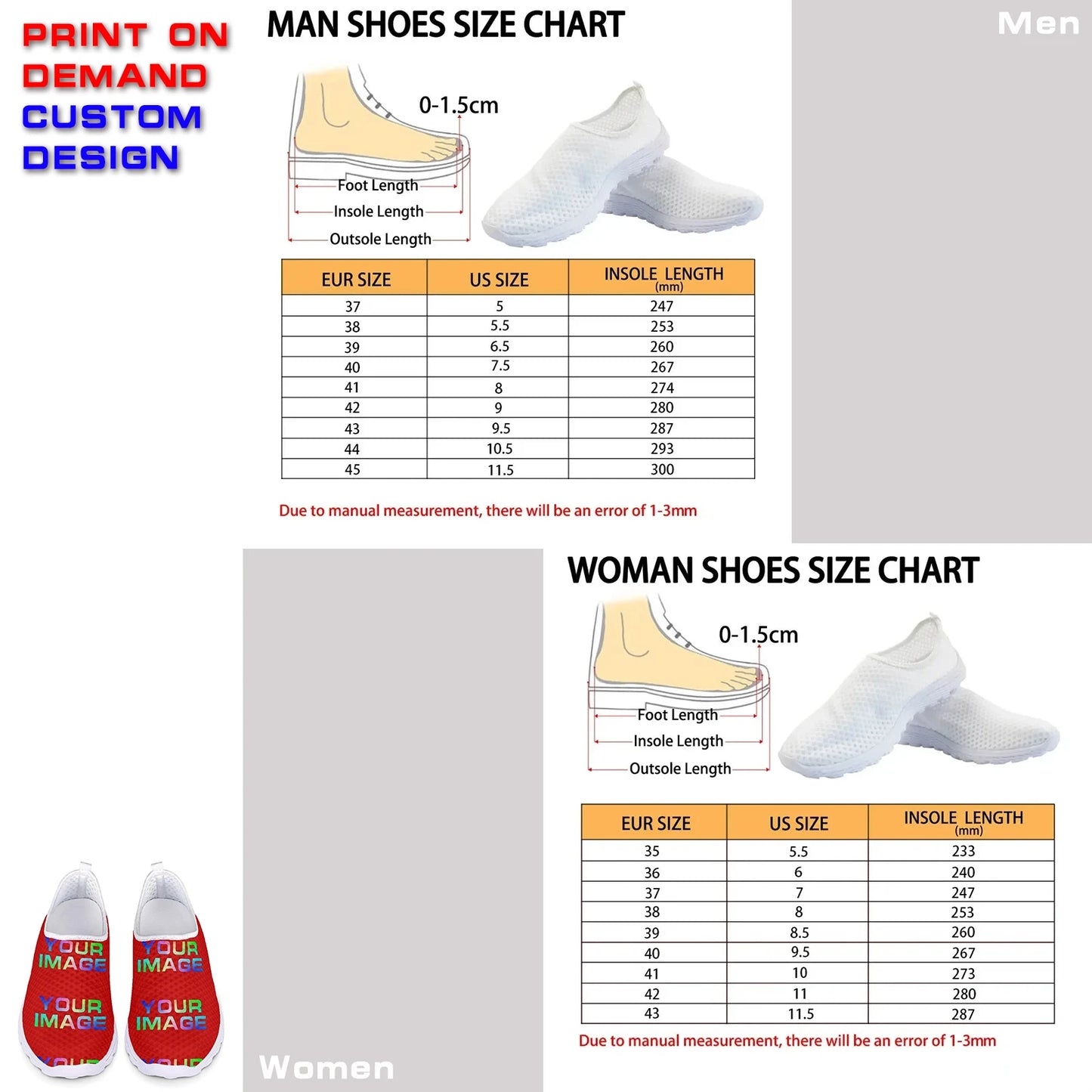 Custom Sneakers Canvas Flat Leather Boots Running Shoes Woman Man Print On Demand Image Design Holiday Matching DIY Dropshipping