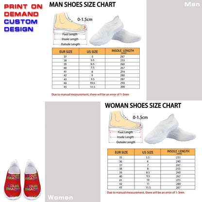 Custom Sneakers Canvas Flat Leather Boots Running Shoes Woman Man Print On Demand Image Design Holiday Matching DIY Dropshipping