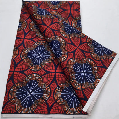 2024 Newest Nigerian Ankara African Polyester Material Wax Fabric DIY Print Sewing Tissu Textile Material For Women Dresses