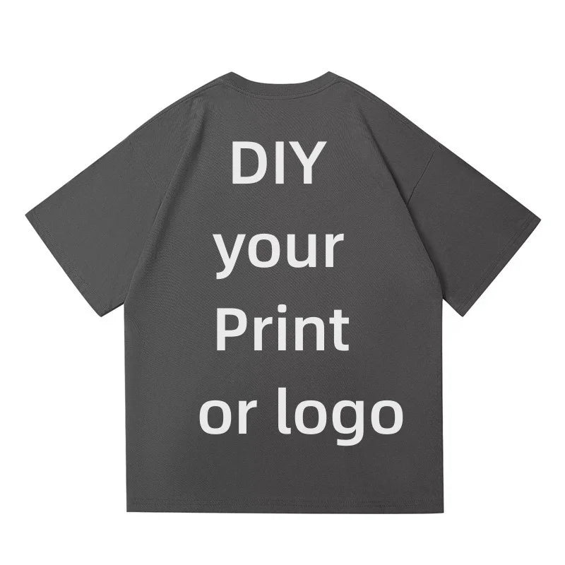 ZAZOMDE 100% Cotton Custom T Shirt Make Your Design Logo Big Size For Men And Women Front Back Both Side Personalized DIY Tshirt