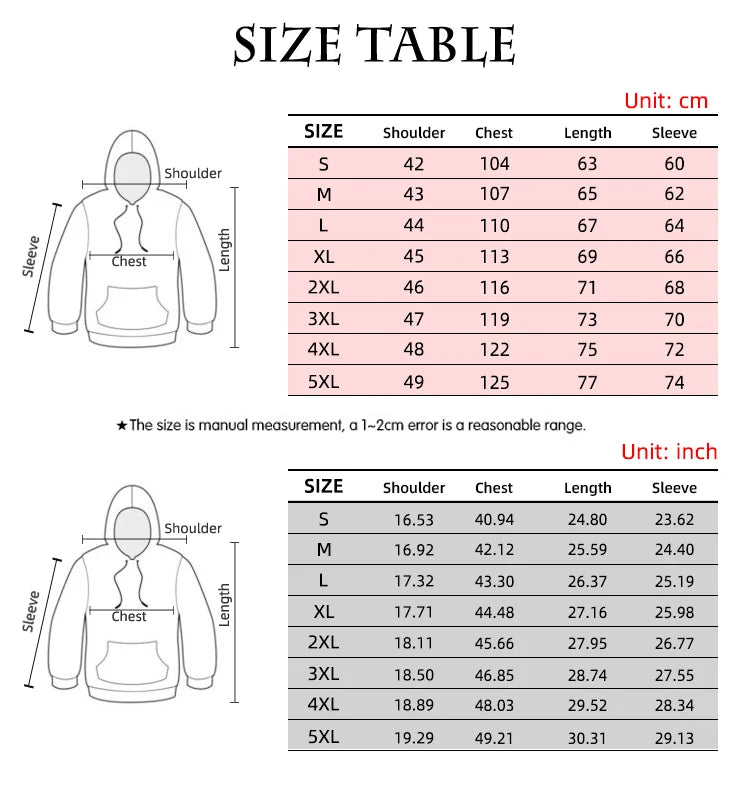 New Skull Graphics Men's Hoodie Tops 3D Fashion Unisex Sweatshirt Winter And Autumn Hip Hop Oversized Casual Clothing