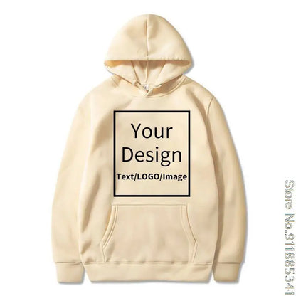 Customized Hoodie Customized Logo Personalized Hoodie Student Casual Custom Printed Text DIY Hoodie XS-3XL