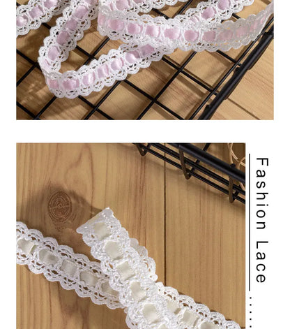 DIY Wear Ribbon Lace Cotton Thread Household Dress Baby Cloth Sewing Embroidery Decorative Lolita Lace Handmade Accessories