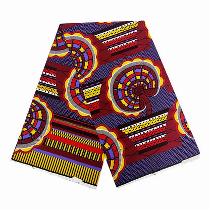 Ankara Real Wax Prints Fabric Sewing African Dress Tissu Patchwork Making Craft Loincloth 100%Cotton Top Quality Material F5-24