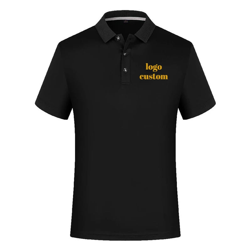 Customized Quick Drying Shirts Men Women Summer Sport Polo Shirt Cool Fabric Running Fitness T-shirt Logo Personalised Clothing