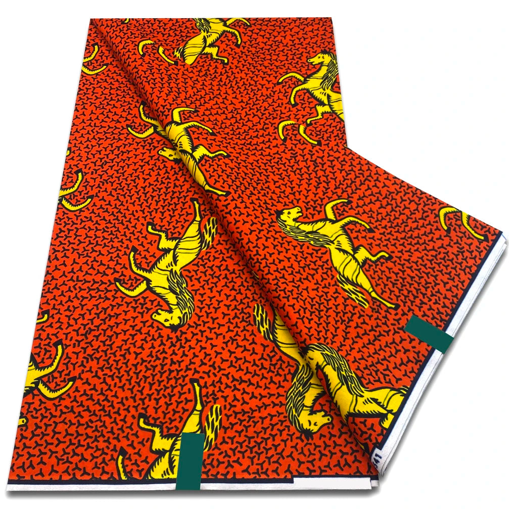 6yards Ankara Wax Fabric Veritable Soft Nigerian African Block Prints Wax Fabric 100% Cotton Dutch Pagne For Women Sewing