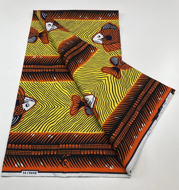 New Ankara 2023 African Real Wax Fabric Nigerian Wax Print Fabric High Quality 100% Cotton Ghana Style Fabric For Women Pagne