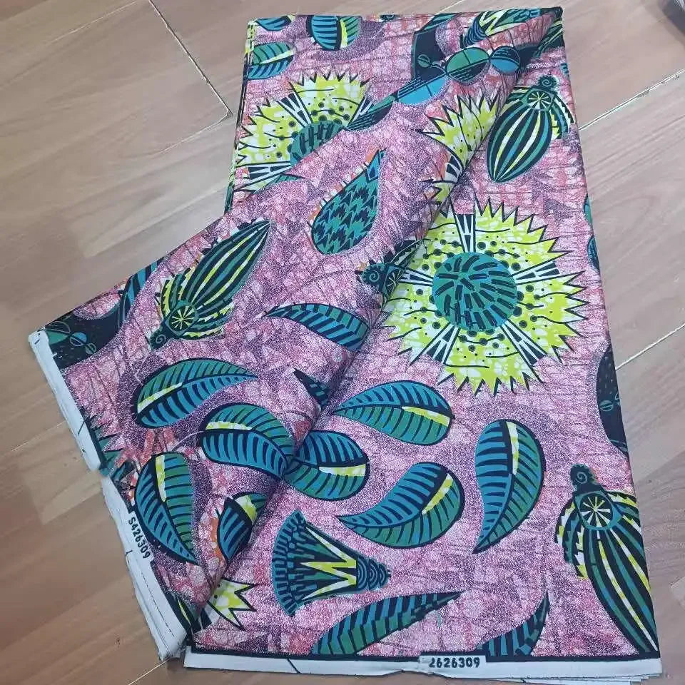 Soft Cotton Veritable Real Wax Ankara Prints Batik Fabric Africa Sewing Dress Craft Material Tissu Patchwork Garment Accessory