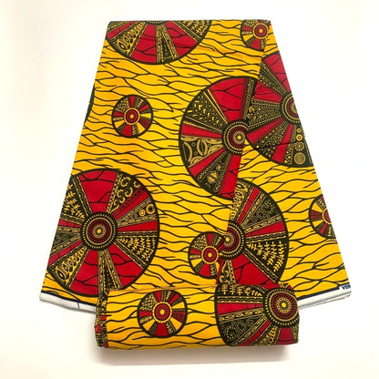 Guarunteed African Fabric Real Wax Print 100%Cotton 2025 Tissu Ghana Pagne Wax Africain Loincloth For Dress Ankara Fabric 6yards