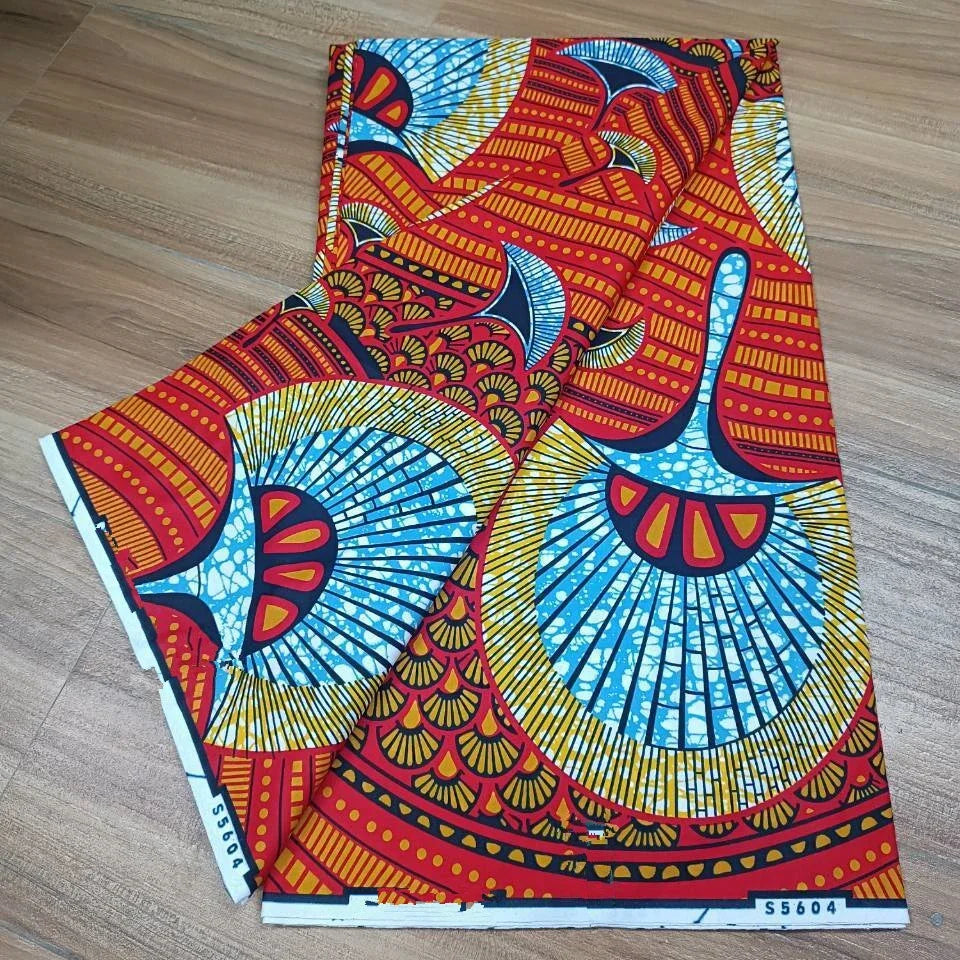 Ankara Wax Fabric 2023 High Quality African Wax Print Fabric 100% Cotton African Guaranteed Veritable Real Wax for Dresses