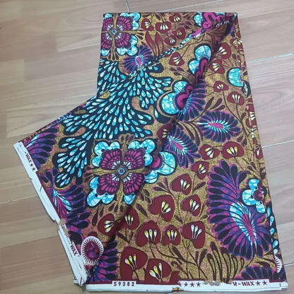 Soft Cotton Veritable Real Wax Ankara Prints Batik Fabric Africa Sewing Dress Craft Material Tissu Patchwork Garment Accessory