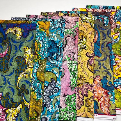 Veritable Original Wax Ankara Dutch Super Dye Fabric For Sewing 100%Genuine Grand African Gold Wax Printed Cotton Fabric 6Yards