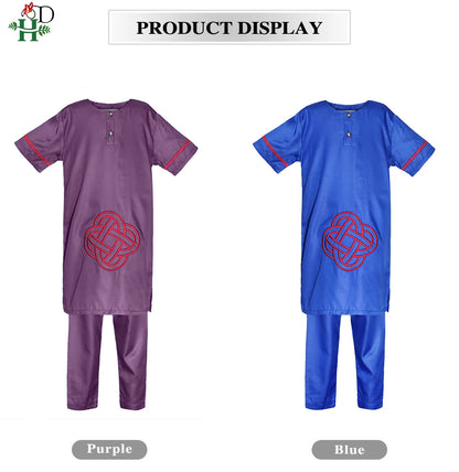 H&D African Children Clothing Africa Kid Boy Girl Dashiki Shirts Suits Two 2 Piece Set Kids Outfit Child Girls Top Pant Sets