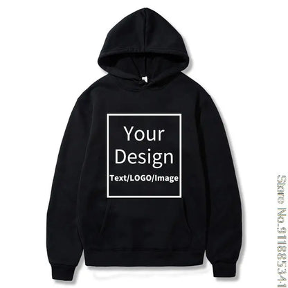 Customized Hoodie Customized Logo Personalized Hoodie Student Casual Custom Printed Text DIY Hoodie XS-3XL