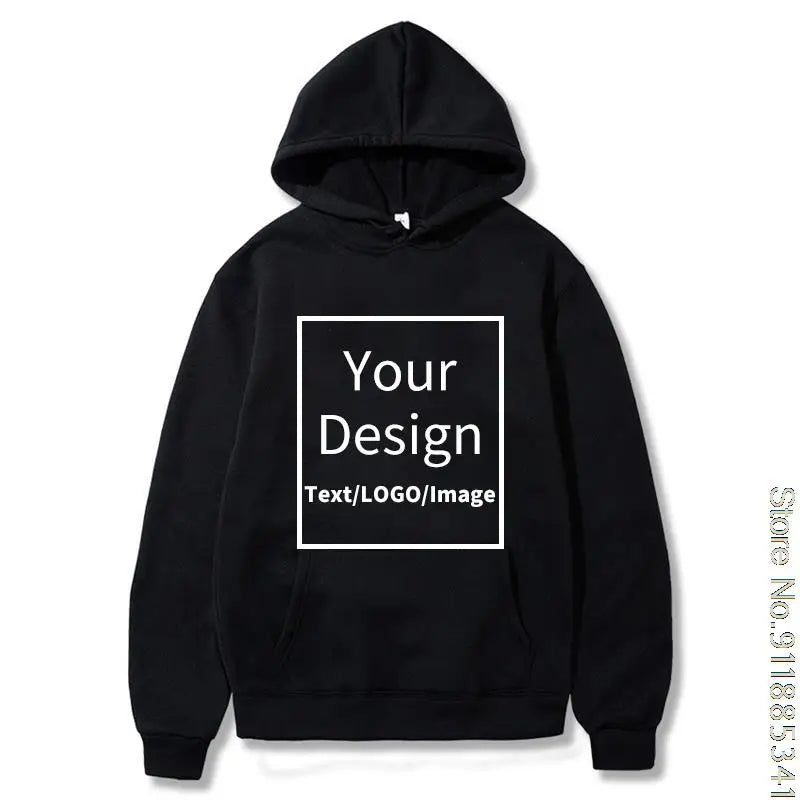 Customized Hoodie Customized Logo Personalized Hoodie Student Casual Custom Printed Text DIY Hoodie XS-3XL