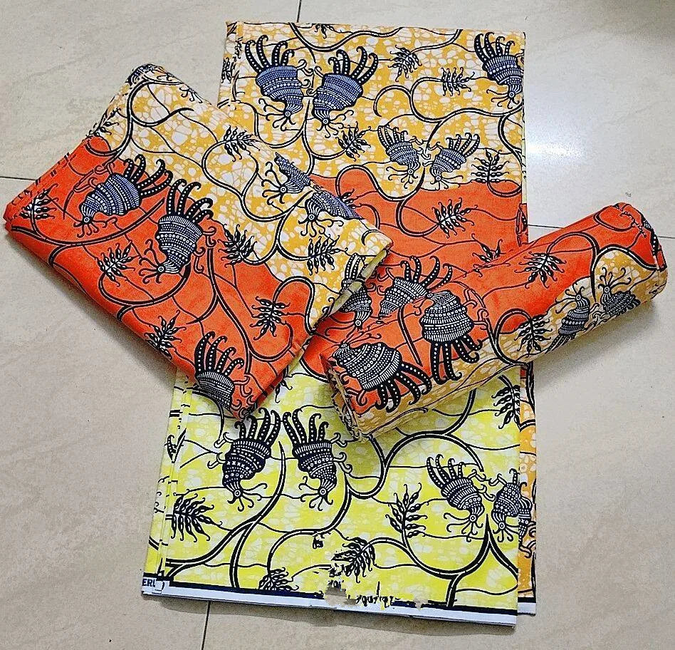 African Wax Fabric 6Yard Ankara Fabric 2022 New African Fabric Print 100% polyester Pagne African Wax For Wedding Dress Sewing