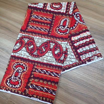 Most popular Veritable African Wax Real Fabric 100% cotton Ghana Nigeria Style 6 yards High Quality Ankara Prints wax Material