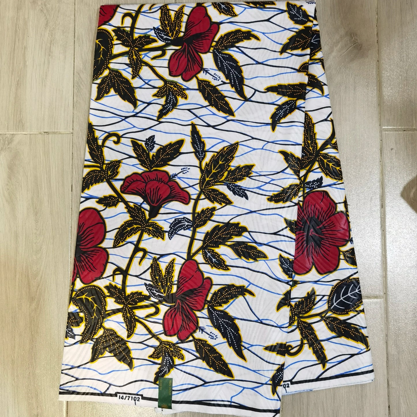 Veritable Dutch Super-W Guaranteed Super Real Wax Print Fabric Hollandais Pagne Africa Dress 100% Cotton Wax Pagne Tissu VLS5708