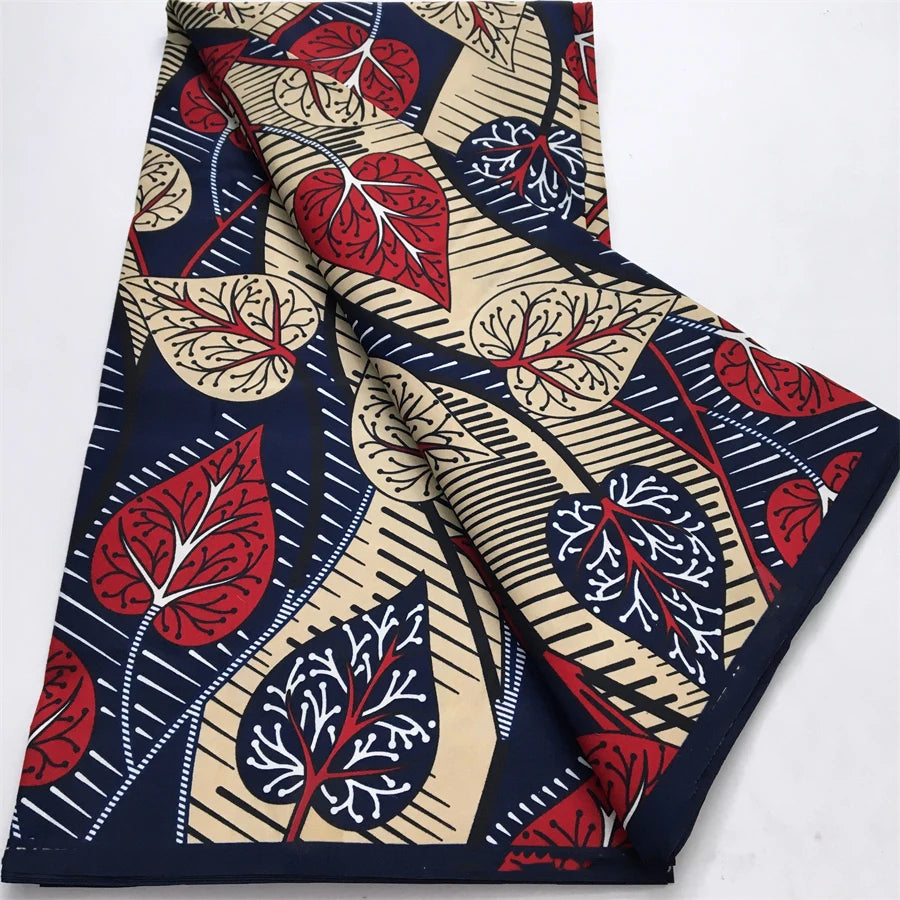 African Nigeria Wax Fabric High Quality Ankara Wax Fabric Polyester Pagne Print For Women DIY Cloth Dresses Sewing Materials