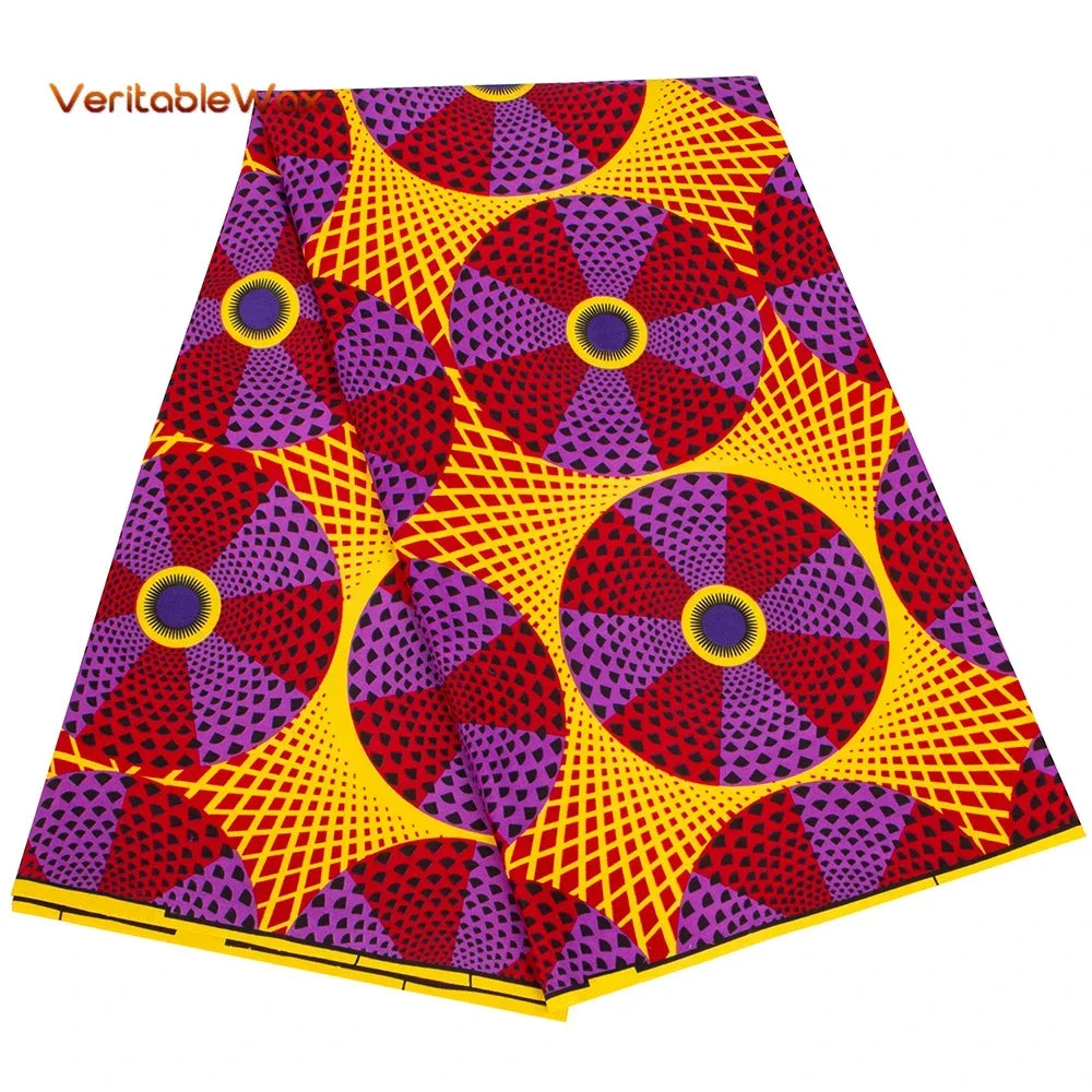 2024 Veritablewax Ankara Africa Prints Batik Wax Fabric African Dress Craft DIY Sewing Textile Polyester Nigeria Tissu N-24