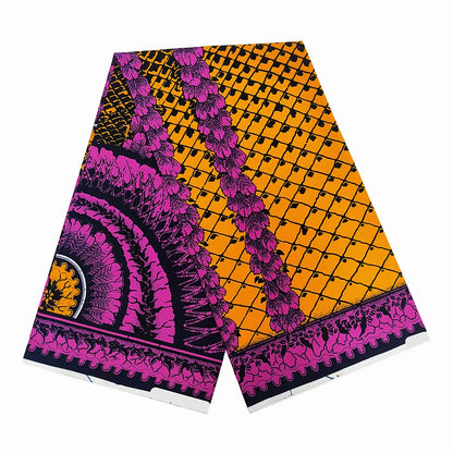 Ankara Real Wax Prints Fabric Sewing African Dress Tissu Patchwork Making Craft Loincloth 100%Cotton Top Quality Material F5-24