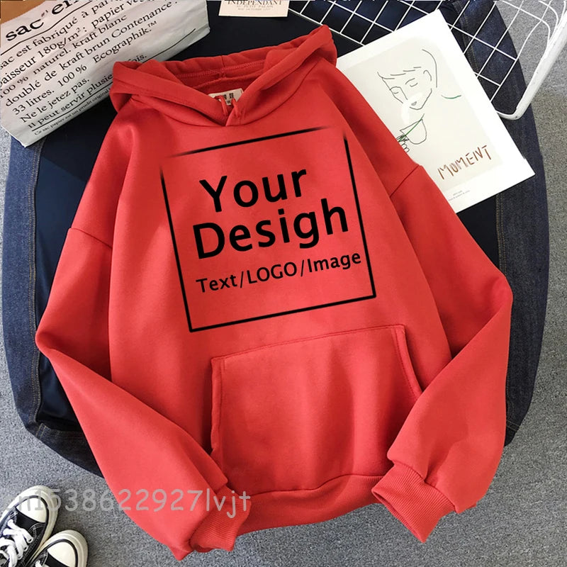 Custom Print Diy Text Logo Picture Hoodies Women Custom Hoodie Customize Logo Personalized Hoodie Drop Shipping Sweatshirts