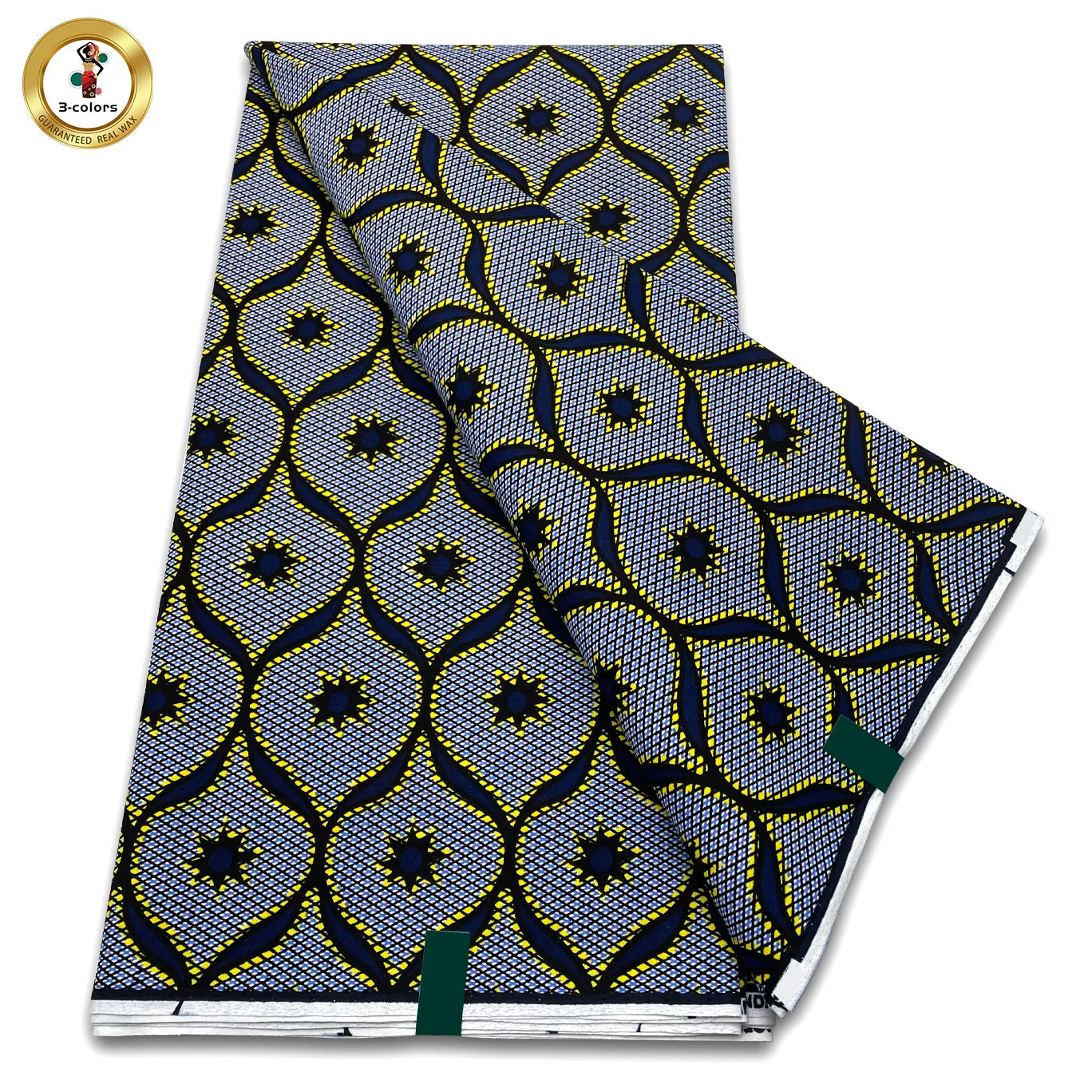 New Arrival High Quality Original 100% Cotton Wax Print Guaranteed Veritable Ankara African Real Wax Fabric Soft Pagne for Dress