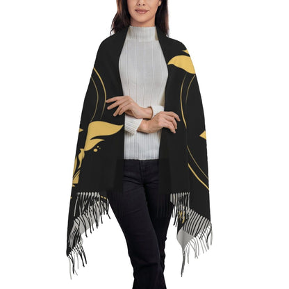 Print Amazigh Pride Tifinagh Patriotic Kabyle Scarf Men Women Winter Warm Scarves Traditional Geometric Amazigh Shawl Wrap