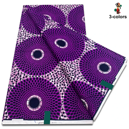 Factory Price Ankara Wax Fabric Guaranteed Veritable African Real Print Wax Fabric 100% Cotton Ghana Style Soft Pagne Sewing