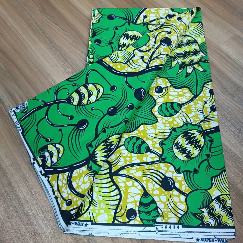 Ho.llllllan.dais real fabric African wax high quality 100%cotton Ankara wax fabric for making dresses African style 6 yards